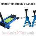 CRIC 3 T CROCODIL + CAPRE 3T (03088+SH303) | Cric Hidraulic 2.5 t si  3 tone | Cricuri crocodil